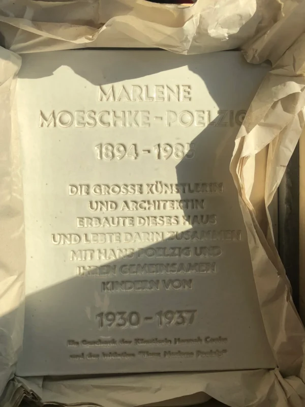 Gedenktafel für Marlene Moeschke-Poelzig Featured Image