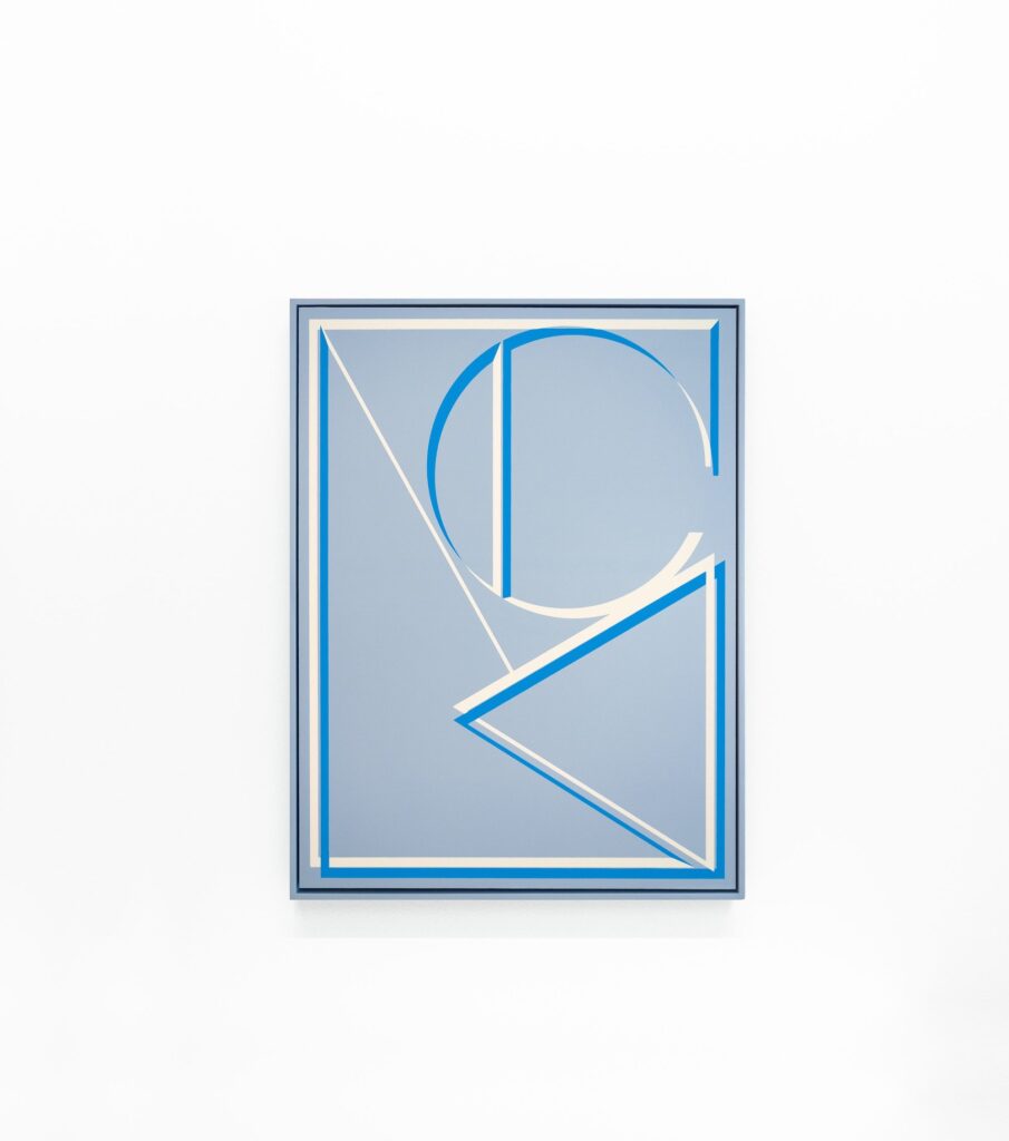 MONO painting (beige blue relief)